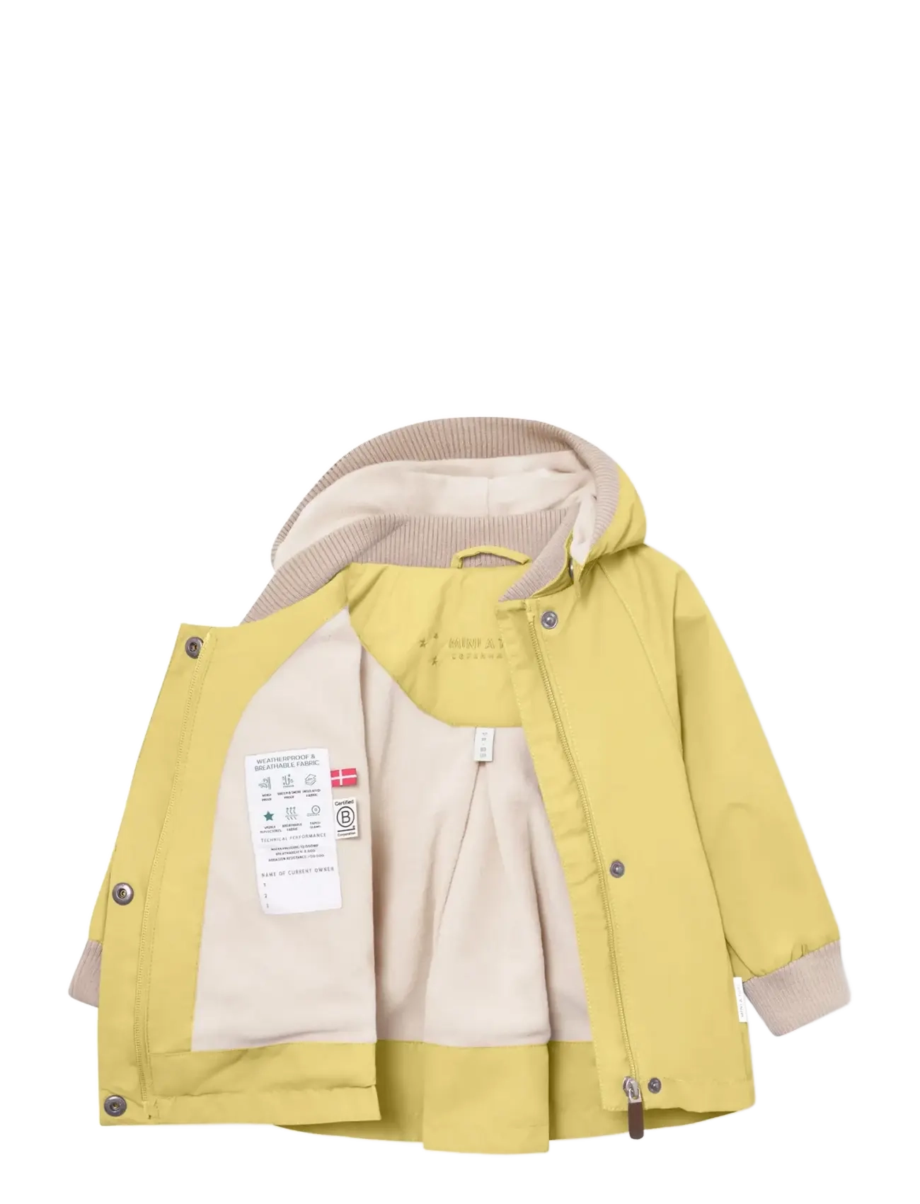MINI A TURE - MATWIAMI fleece lined jacket. GRS - thermo-jacken - dusky citron - 2
