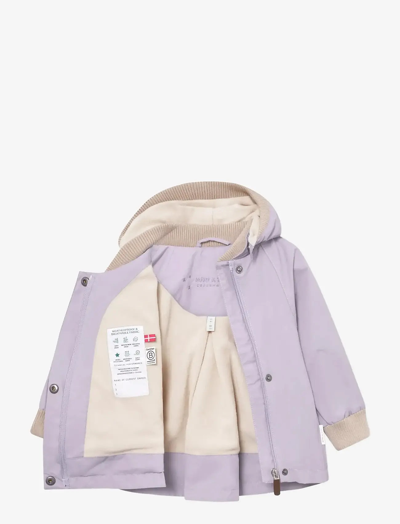 MINI A TURE - MATWIAMI fleece lined jacket. GRS - termojakker - minimal lilac - 2