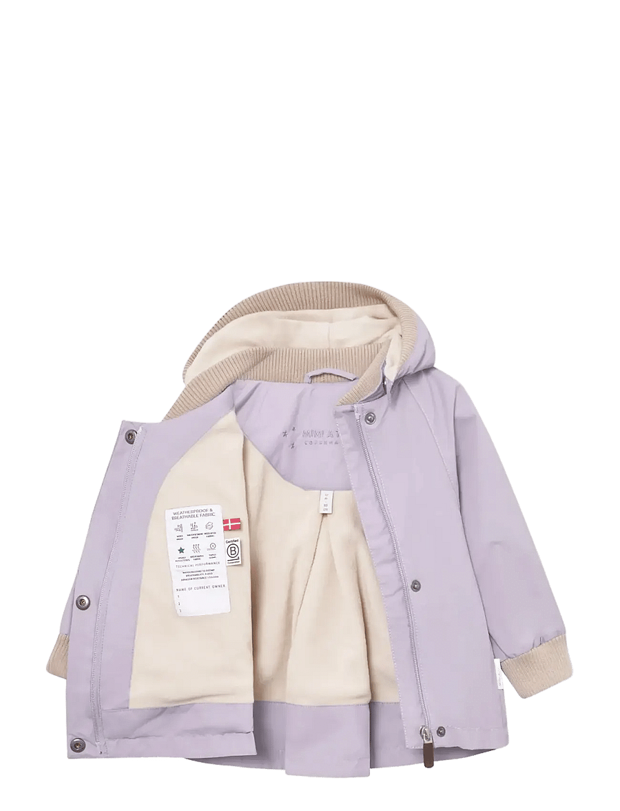 MINI A TURE - MATWIAMI fleece lined jacket. GRS - termojakid - minimal lilac - 2
