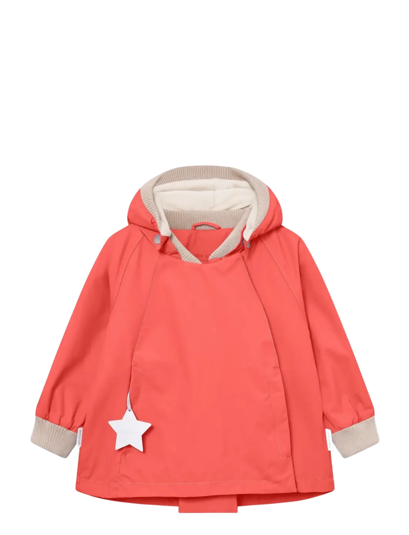 MINI A TURE MATWIAMI fleece lined jacket. GRS - Outdoor - PAPRIKA RED / coral