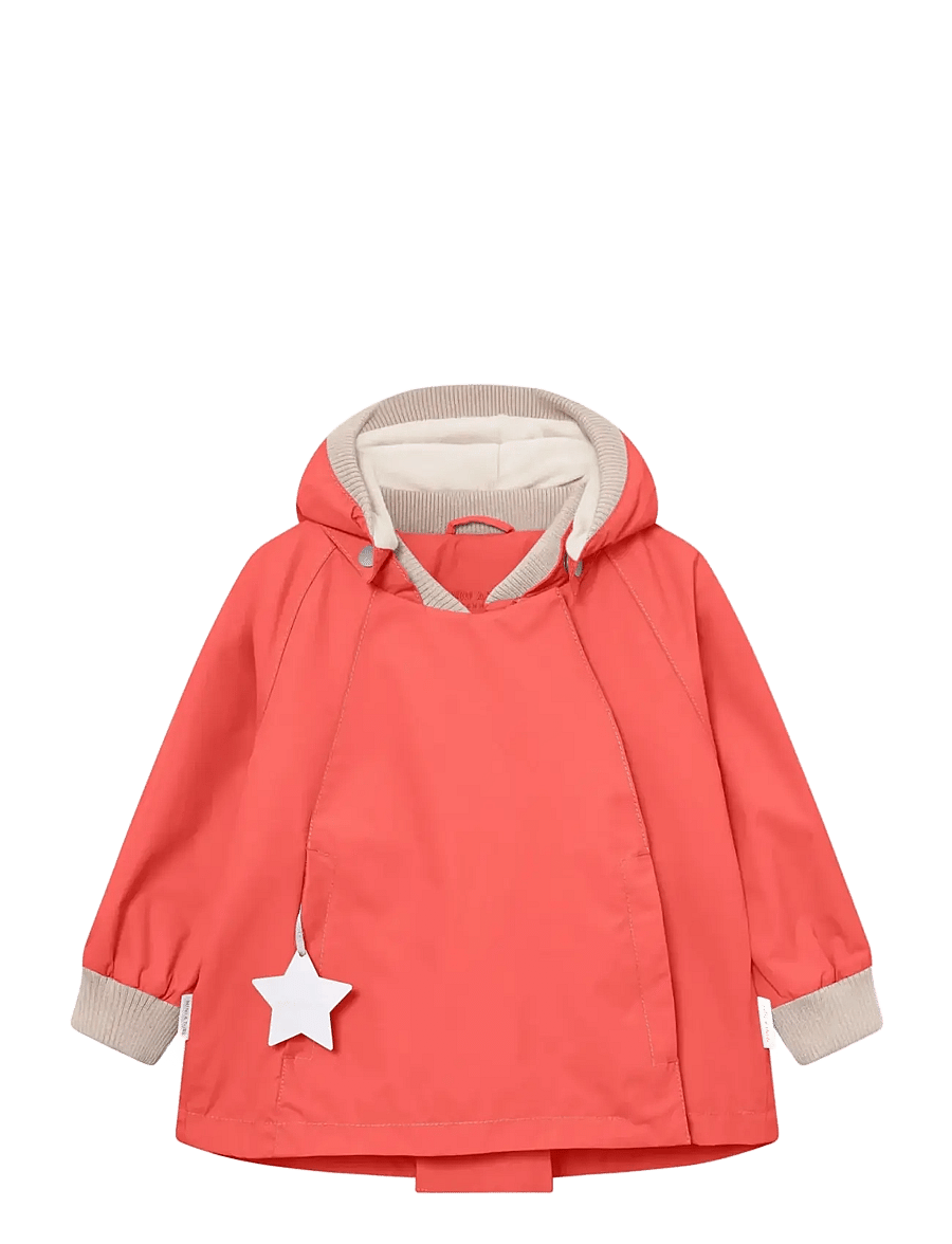 MINI A TURE - MATWIAMI fleece lined jacket. GRS - termojakker - paprika red - 0
