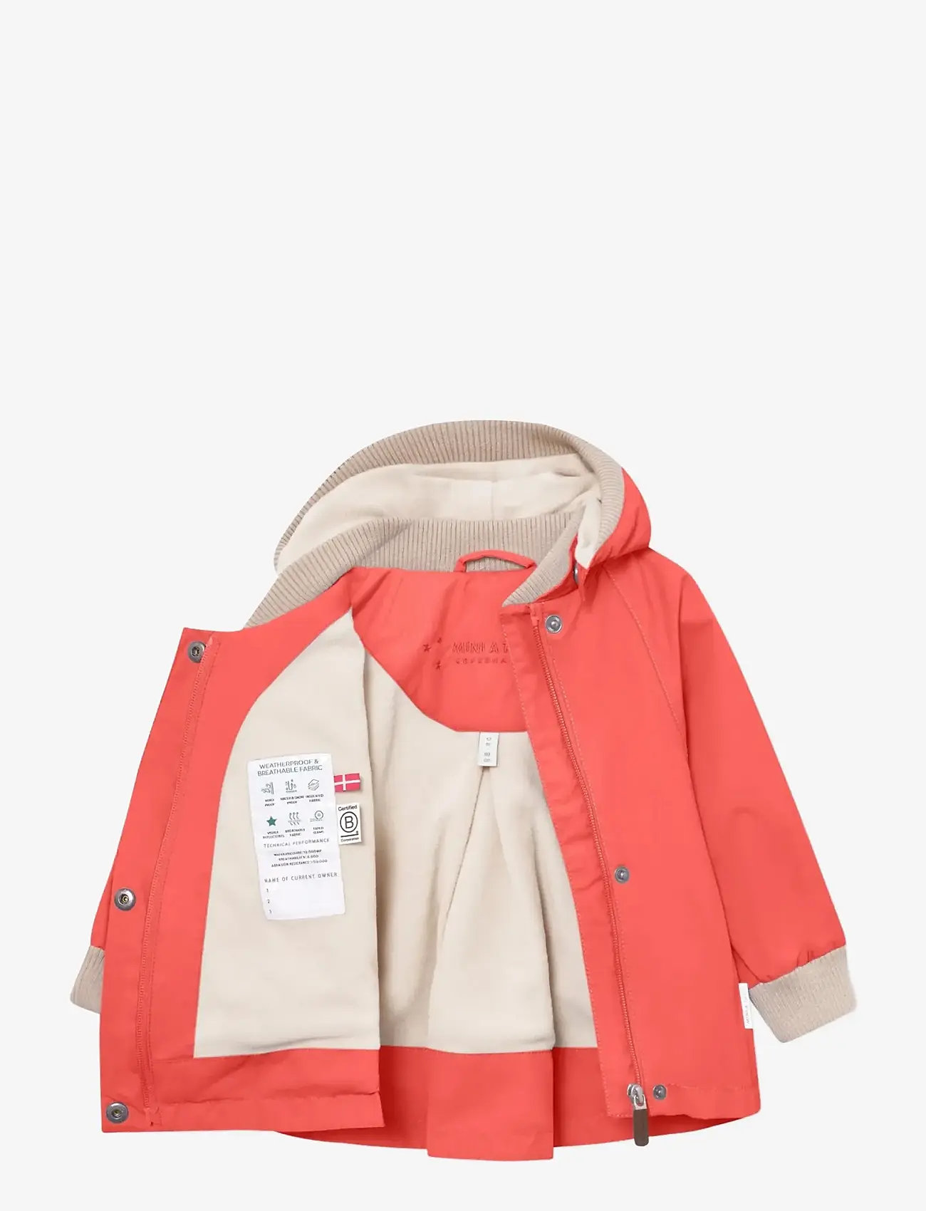MINI A TURE - MATWIAMI fleece lined jacket. GRS - thermo-jacken - paprika red - 2