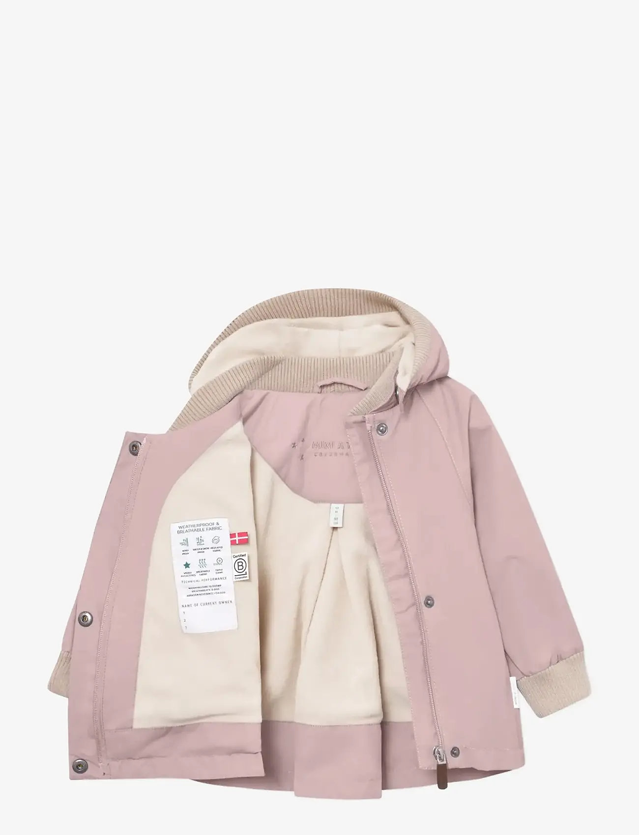 MINI A TURE - MATWIAMI fleece lined jacket. GRS - termojakker - rose smoke - 2