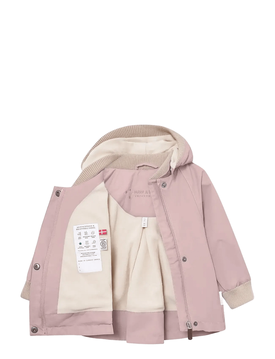 MINI A TURE - MATWIAMI fleece lined jacket. GRS - termojakid - rose smoke - 2
