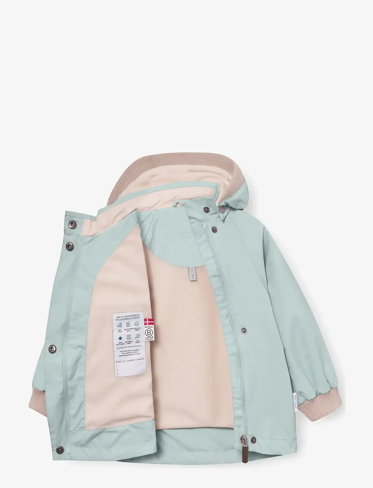 MINI A TURE - MATWAI fleece lined jacket. GRS - anorakid - cloud blue - 2