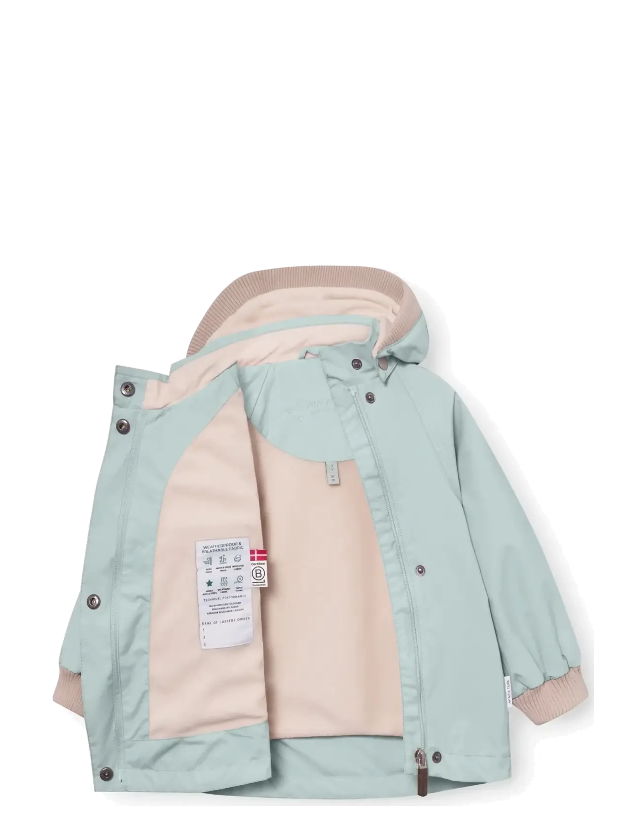 MINI A TURE - MATWAI fleece lined jacket. GRS - anorakker - cloud blue - 2