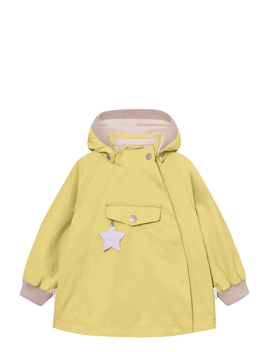 MINI A TURE - MATWAI fleece lined jacket. GRS - anoraks - dusky citron - 0