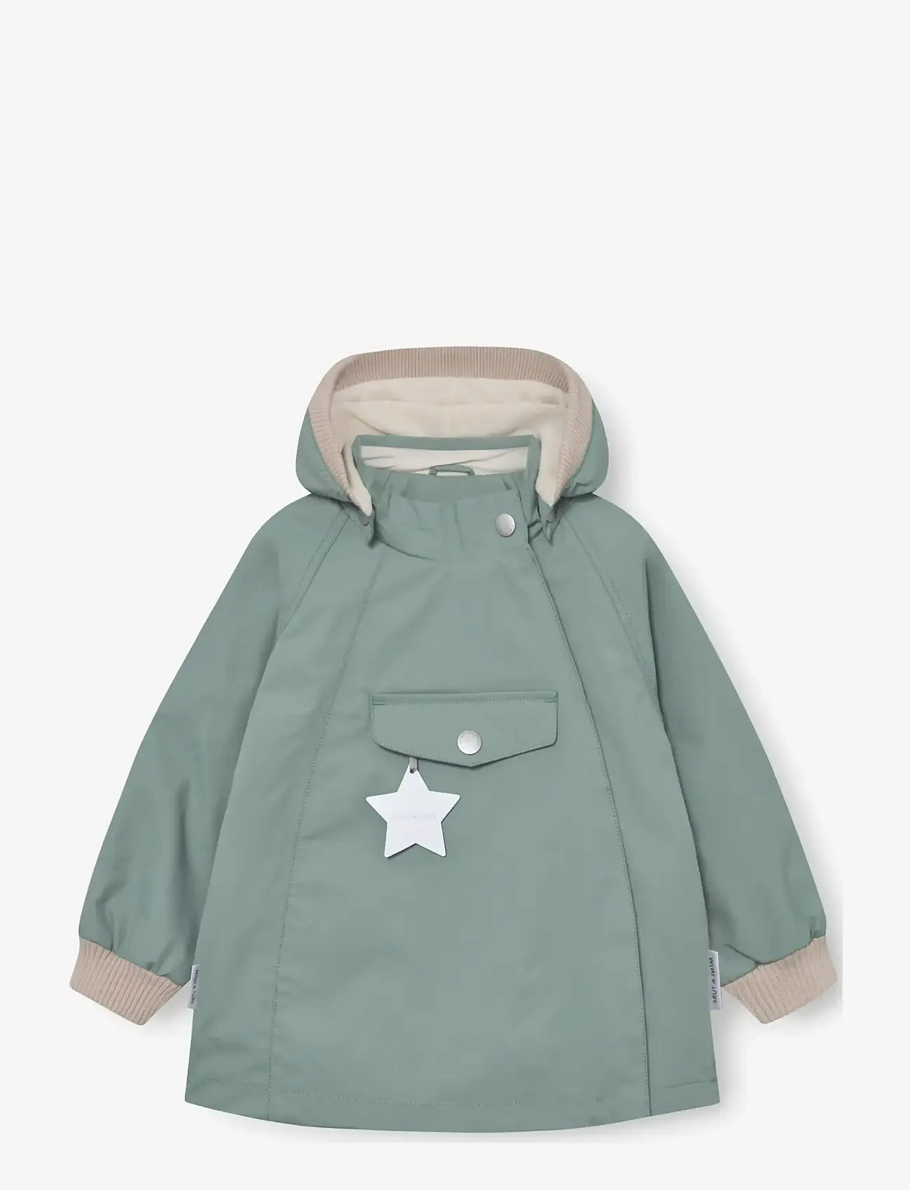 MINI A TURE - MATWAI fleece lined jacket. GRS - anorakker - granite green - 0