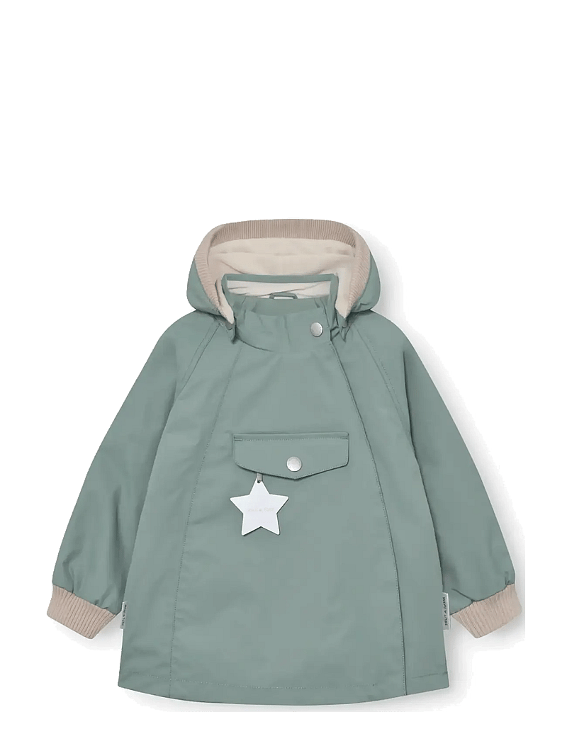 MINI A TURE - MATWAI fleece lined jacket. GRS - anorakker - granite green - 0