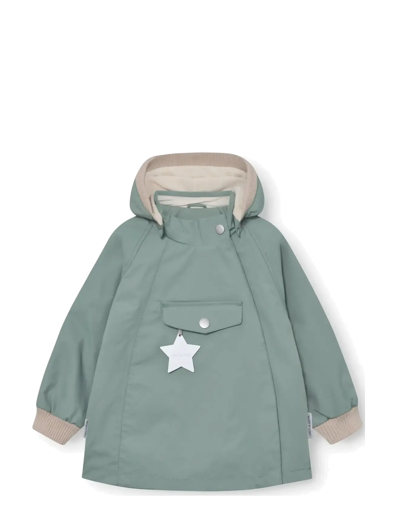 MINI A TURE MATWAI fleece lined jacket. GRS - Overtøj - GRANITE GREEN / green