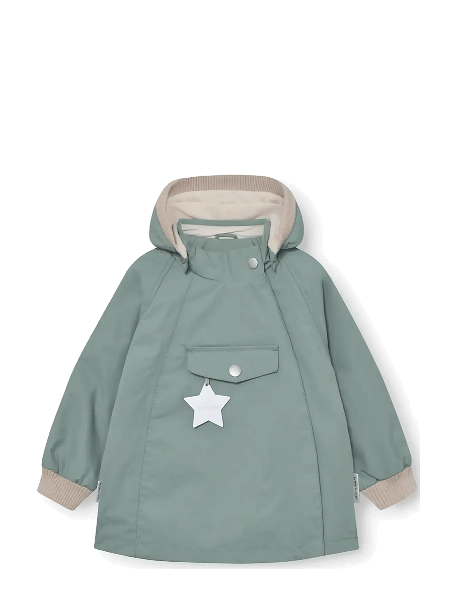 MINI A TURE - MATWAI fleece lined jacket. GRS - anoraks - granite green - 0