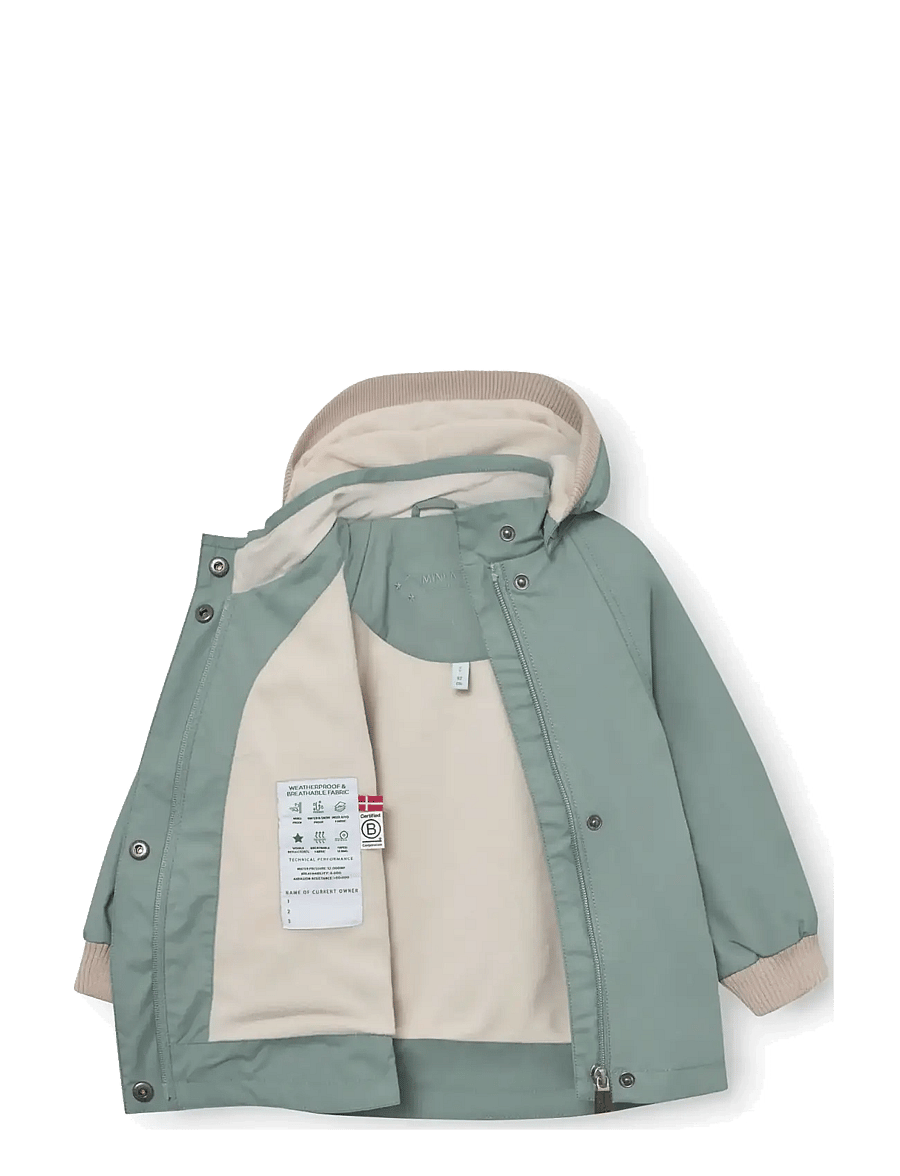 MINI A TURE - MATWAI fleece lined jacket. GRS - anoraks - granite green - 2