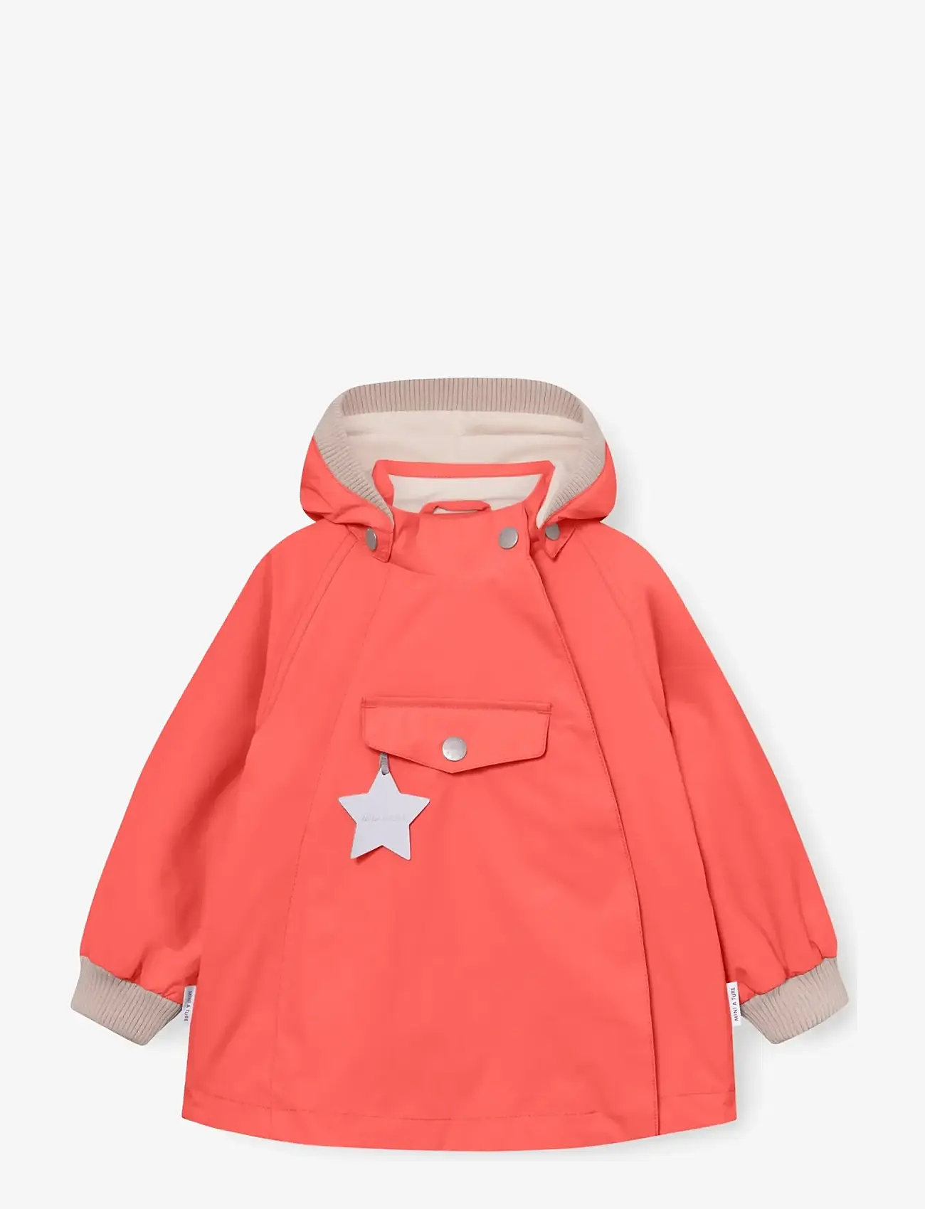 MINI A TURE - MATWAI fleece lined jacket. GRS - anoraks - paprika red - 0