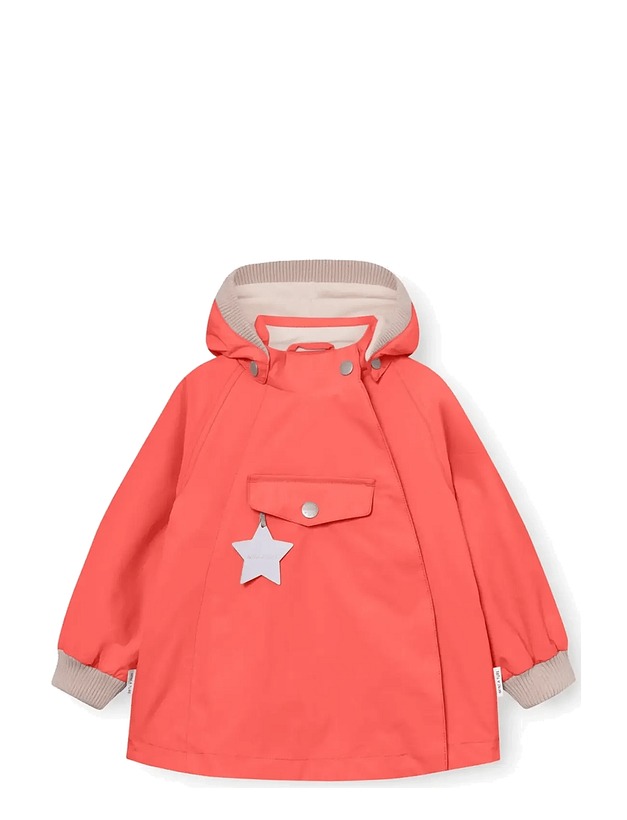 MINI A TURE - MATWAI fleece lined jacket. GRS - anorakker - paprika red - 0