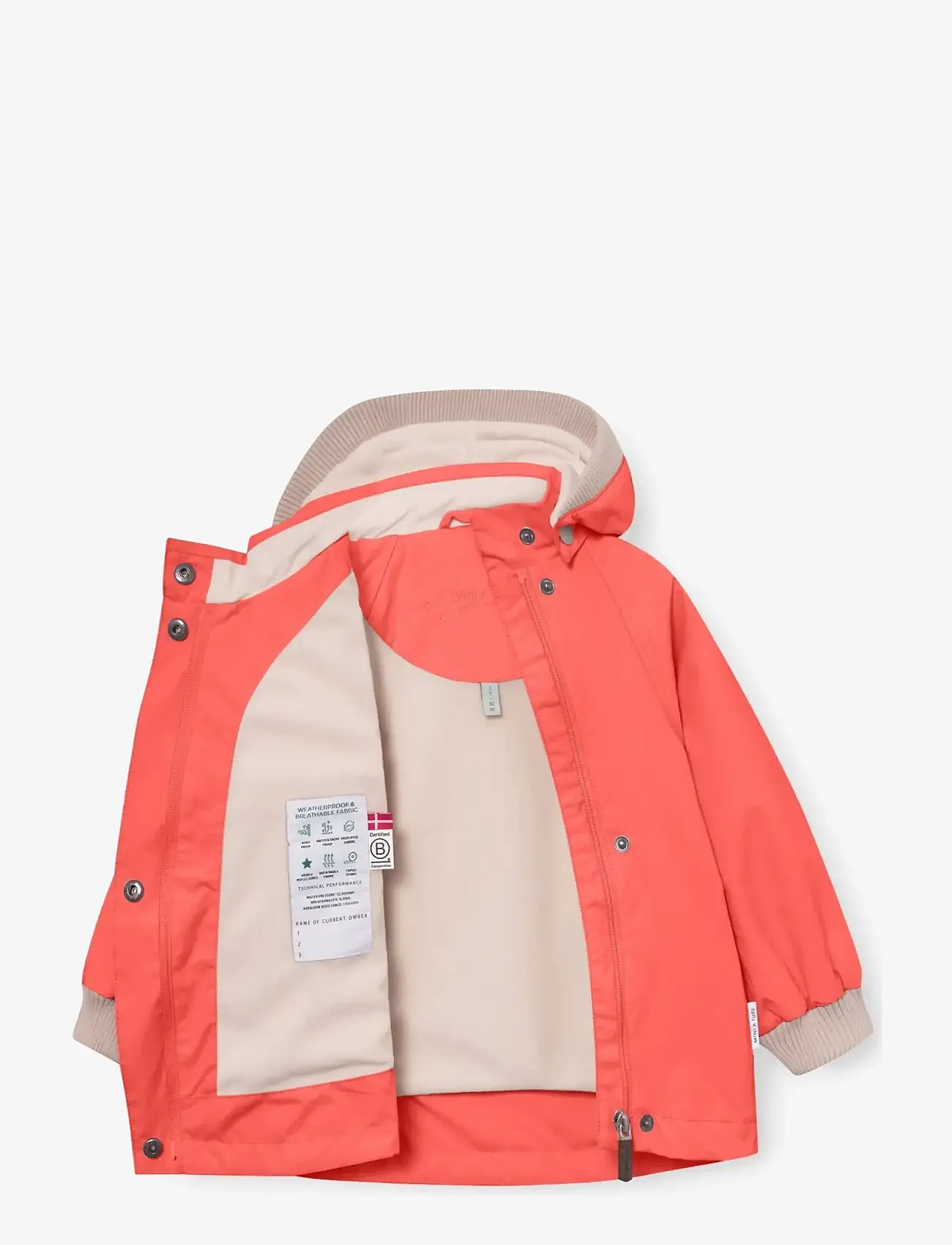MINI A TURE - MATWAI fleece lined jacket. GRS - anoraks - paprika red - 2