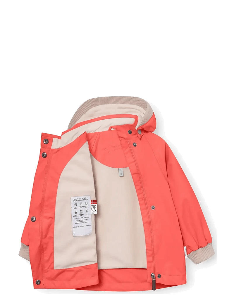 MINI A TURE - MATWAI fleece lined jacket. GRS - anoraks - paprika red - 2