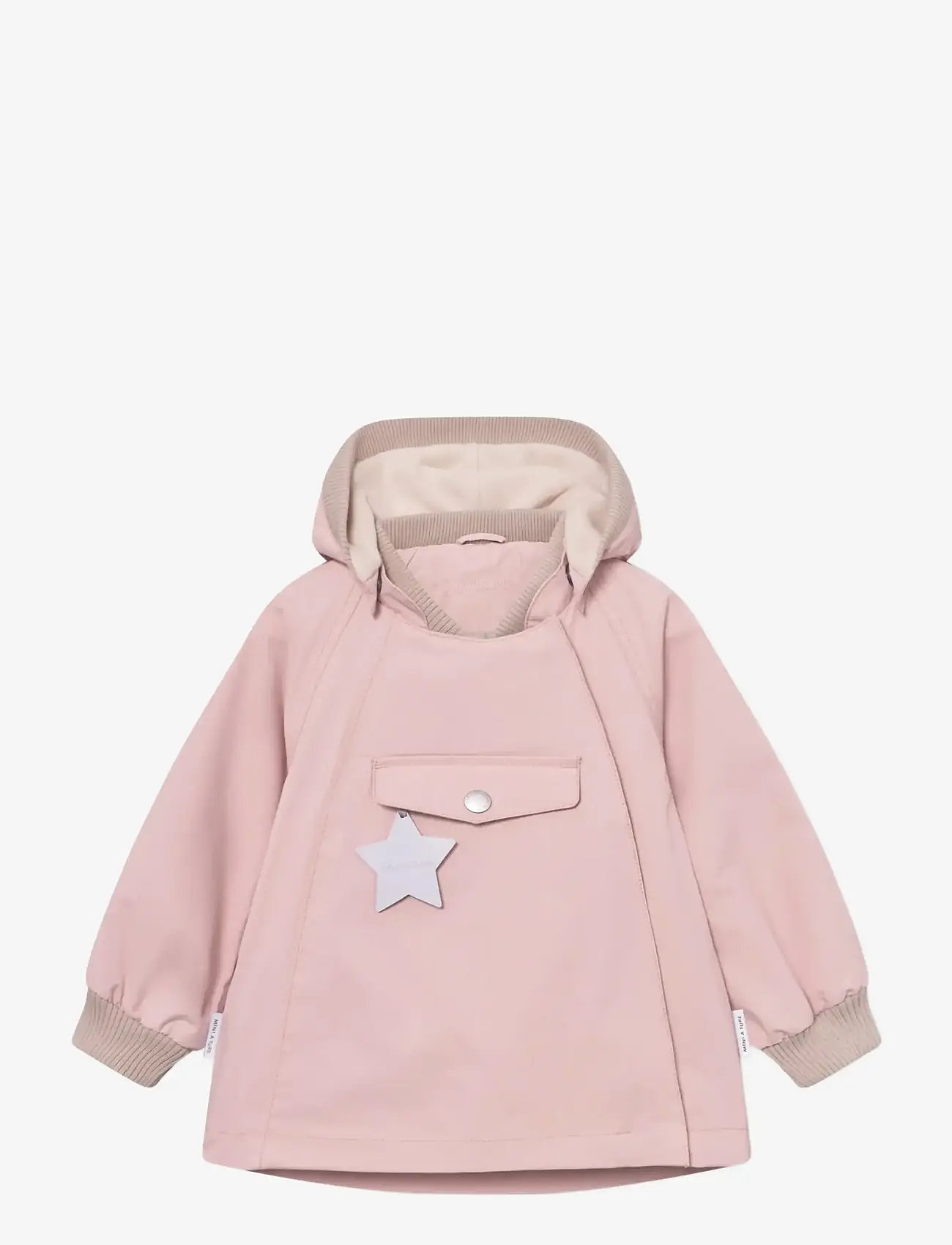MINI A TURE - MATWAI fleece lined jacket. GRS - anorakid - rose smoke - 0