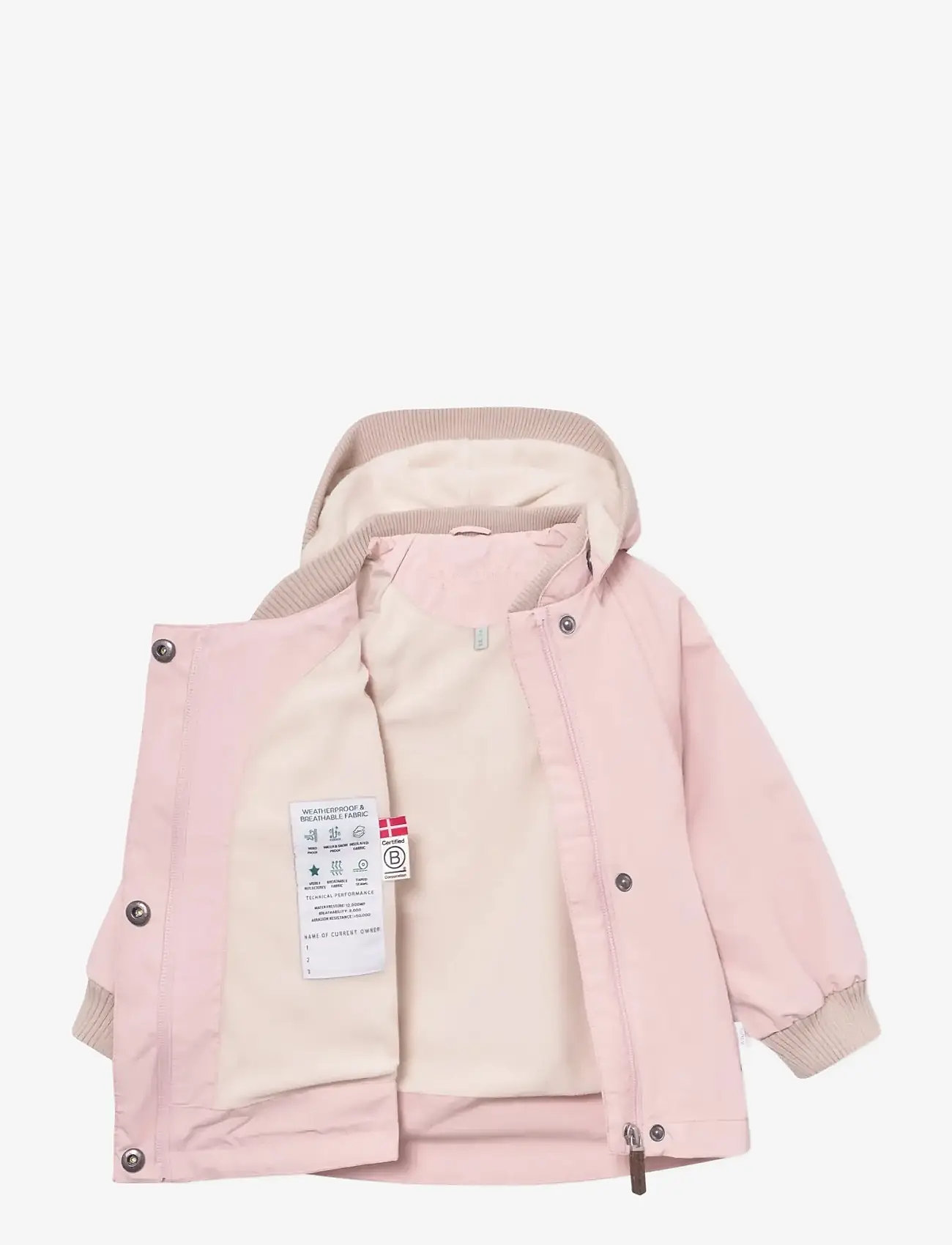 MINI A TURE - MATWAI fleece lined jacket. GRS - anorakid - rose smoke - 2