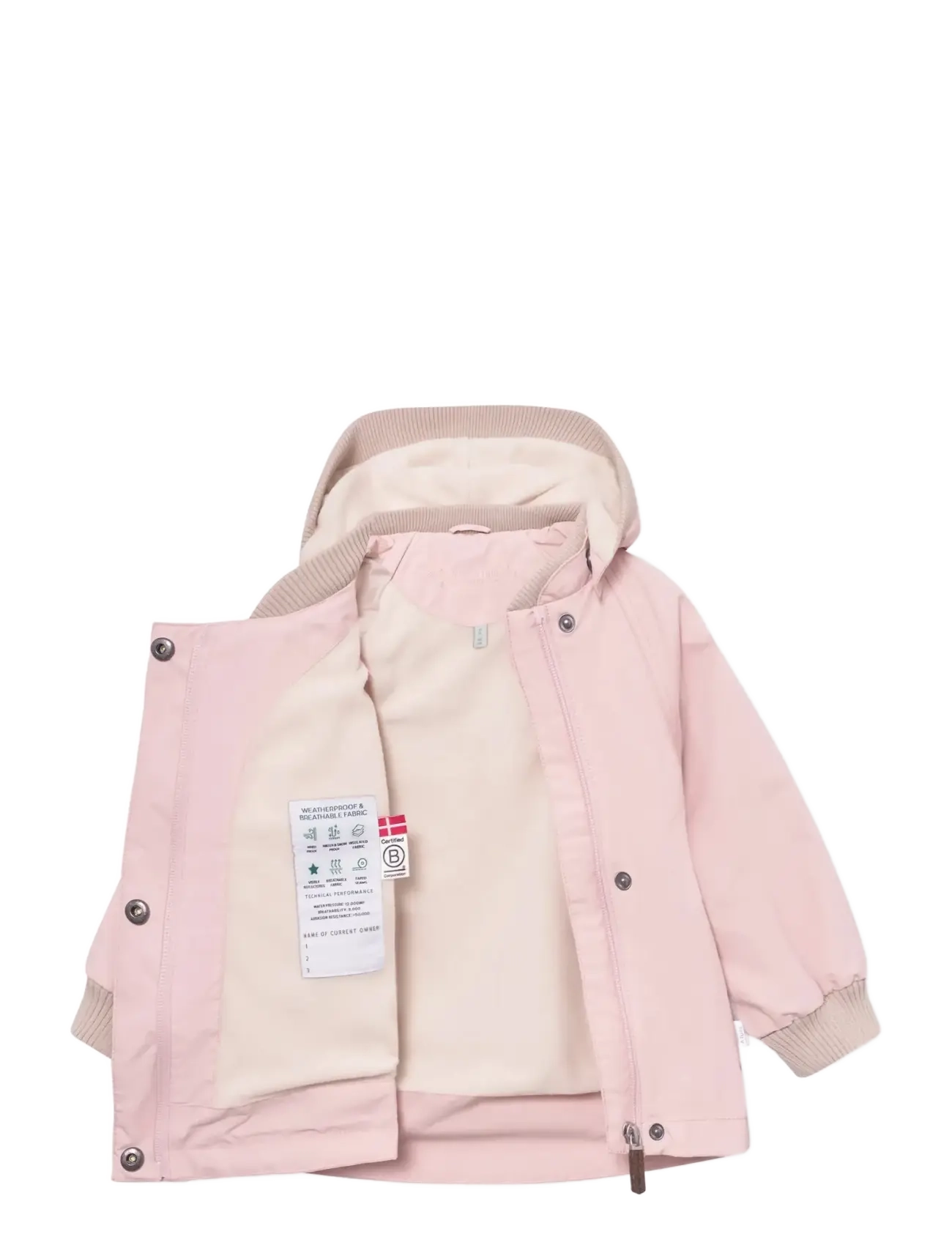 MINI A TURE - MATWAI fleece lined jacket. GRS - anoraks - rose smoke - 2