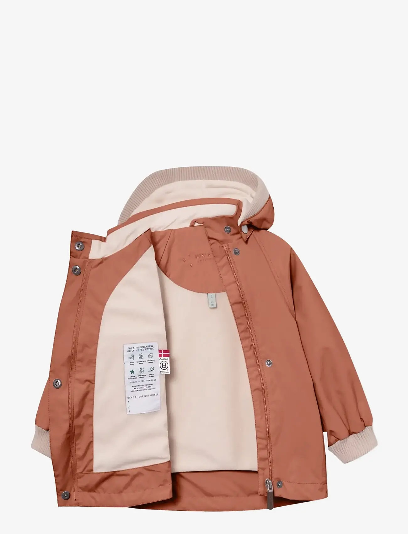 MINI A TURE - MATWAI fleece lined jacket. GRS - anorakker - rustic brown - 2