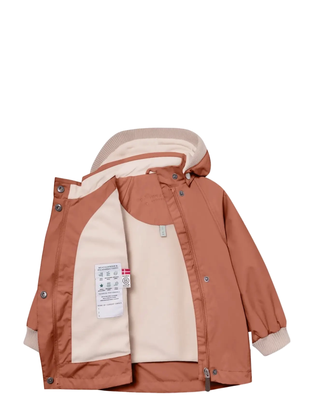 MINI A TURE - MATWAI fleece lined jacket. GRS - anoraks - rustic brown - 2