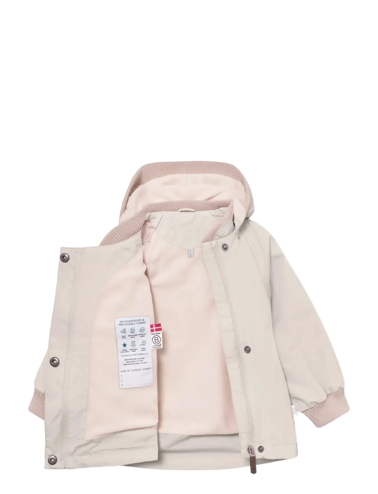 MINI A TURE - MATWAI fleece lined jacket. GRS - anoraks - sandshell - 2