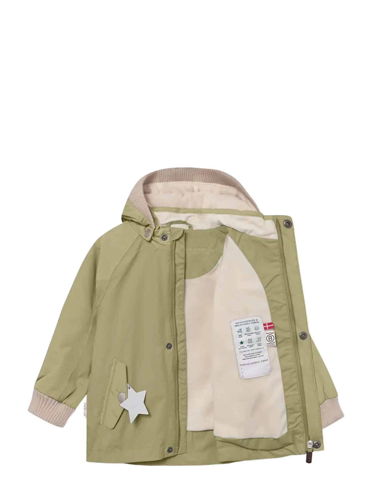 MINI A TURE - MATWALLY fleece lined jacket. GRS - vinterjackor - boa green - 2