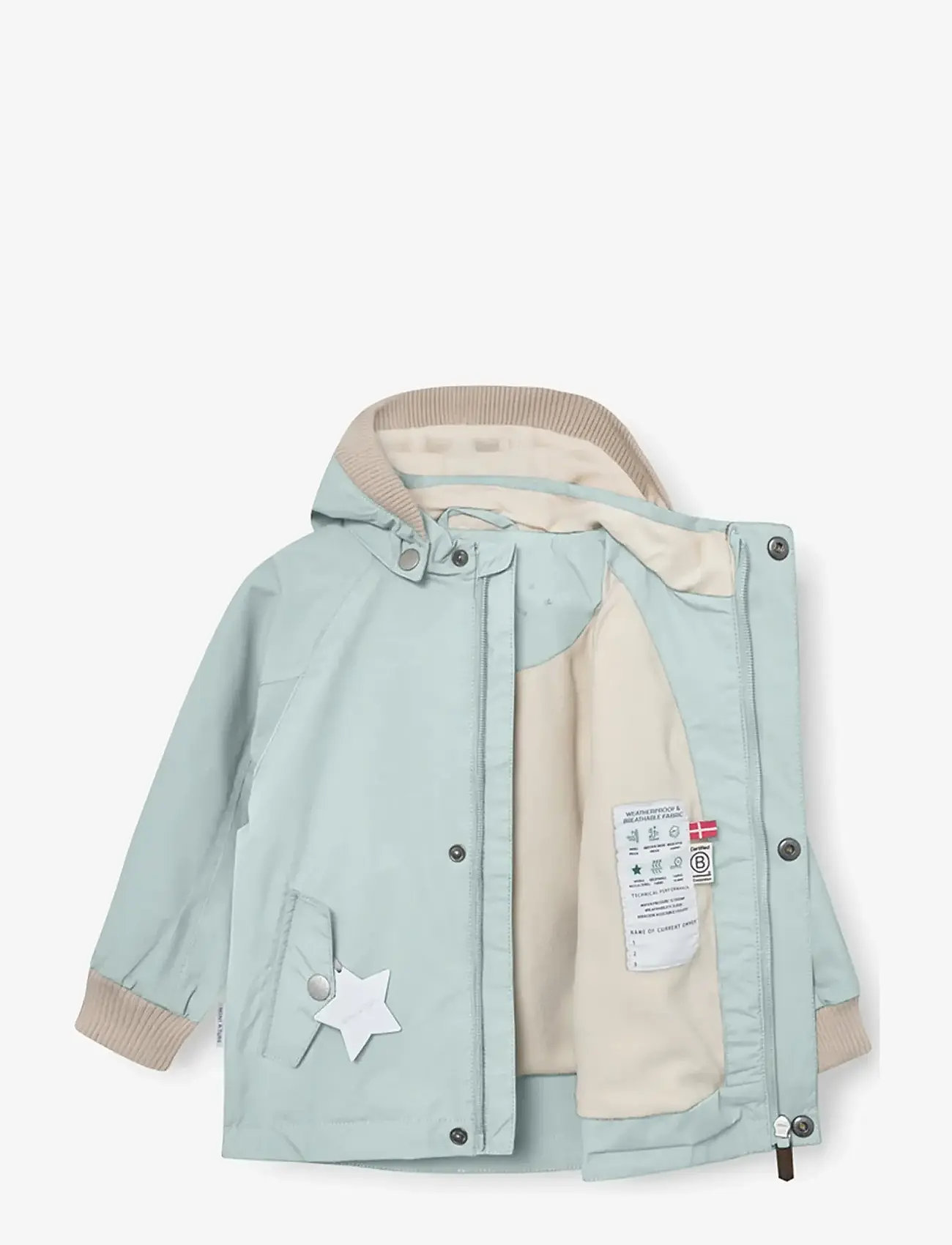 MINI A TURE - MATWALLY fleece lined jacket. GRS - cloud blue - 3