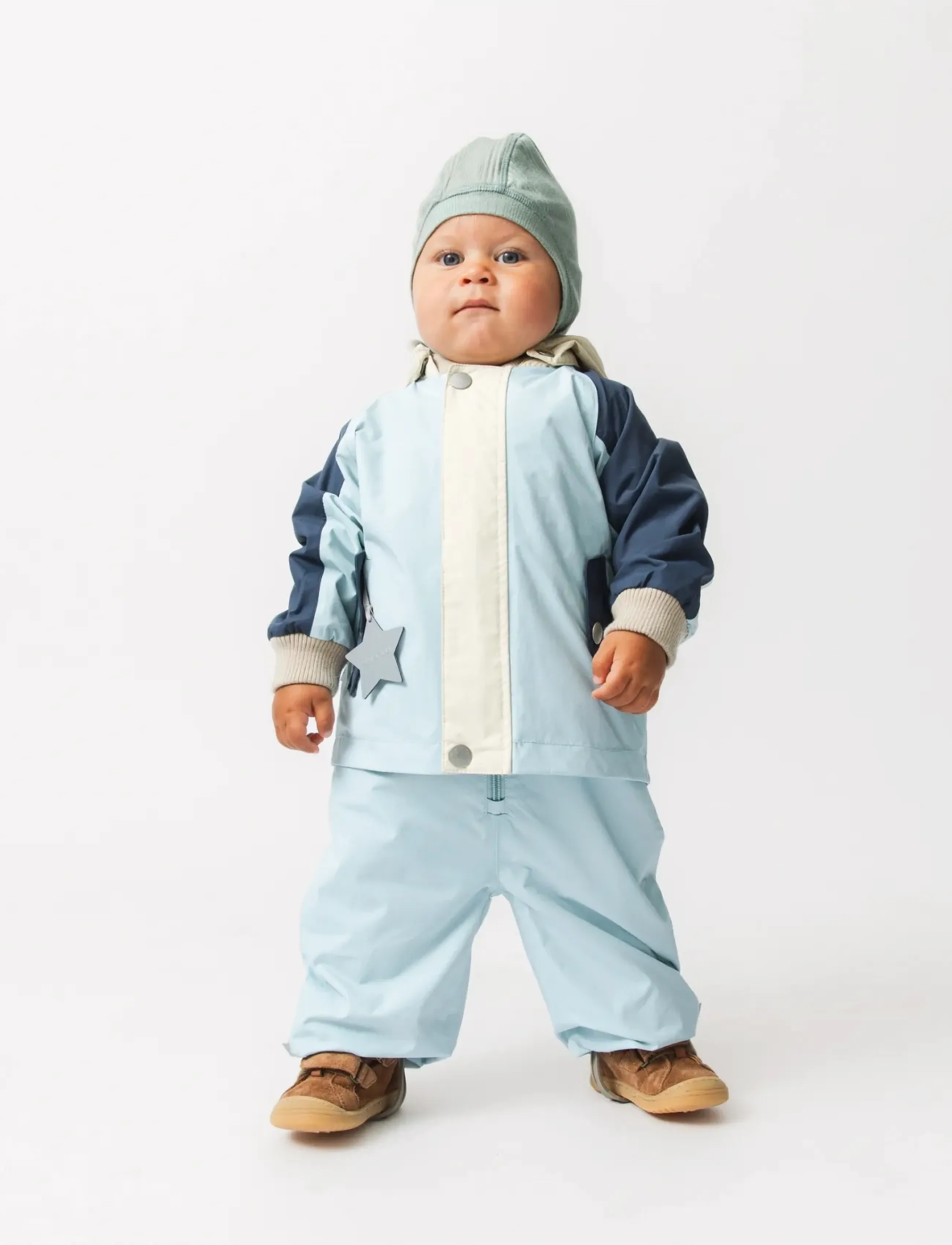 MINI A TURE MATWALLY fleece lined jacket. GRS - Fleecejakker - CLOUD BLUE COL. B. / blue