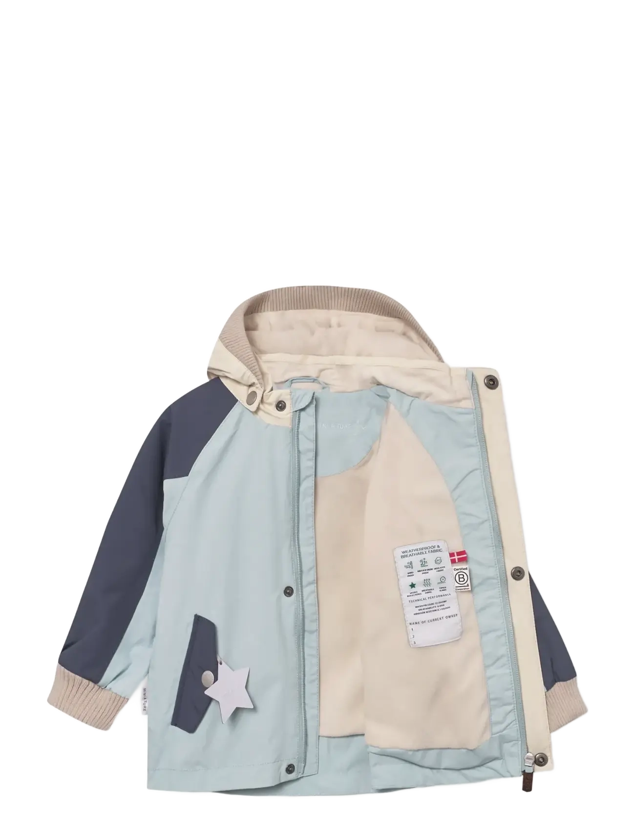 MINI A TURE - MATWALLY fleece lined jacket. GRS - winter jackets - cloud blue col. b. - 3