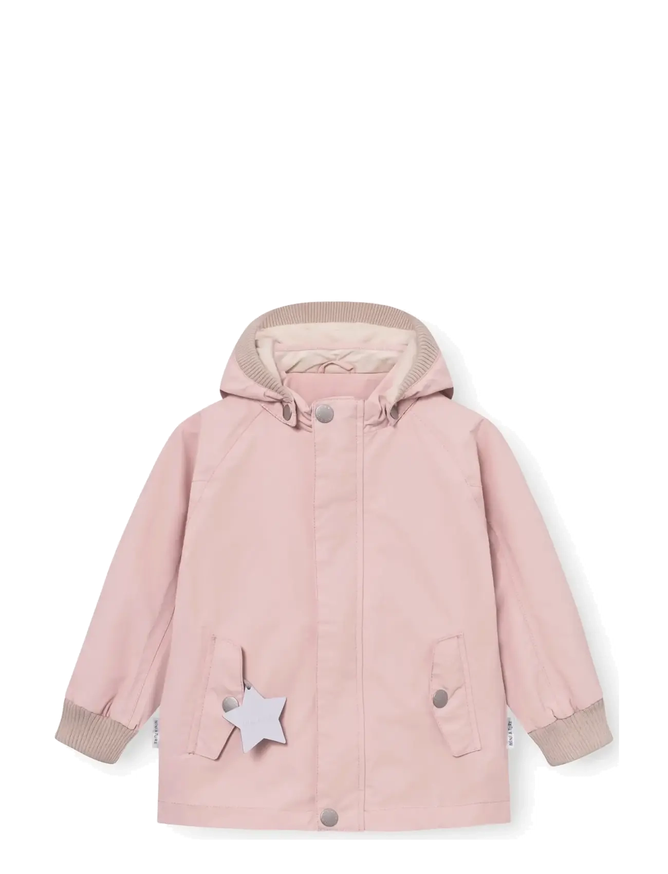 MINI A TURE MATWALLY fleece lined jacket. GRS - MINI A TURE - ROSE SMOKE / pink/rose