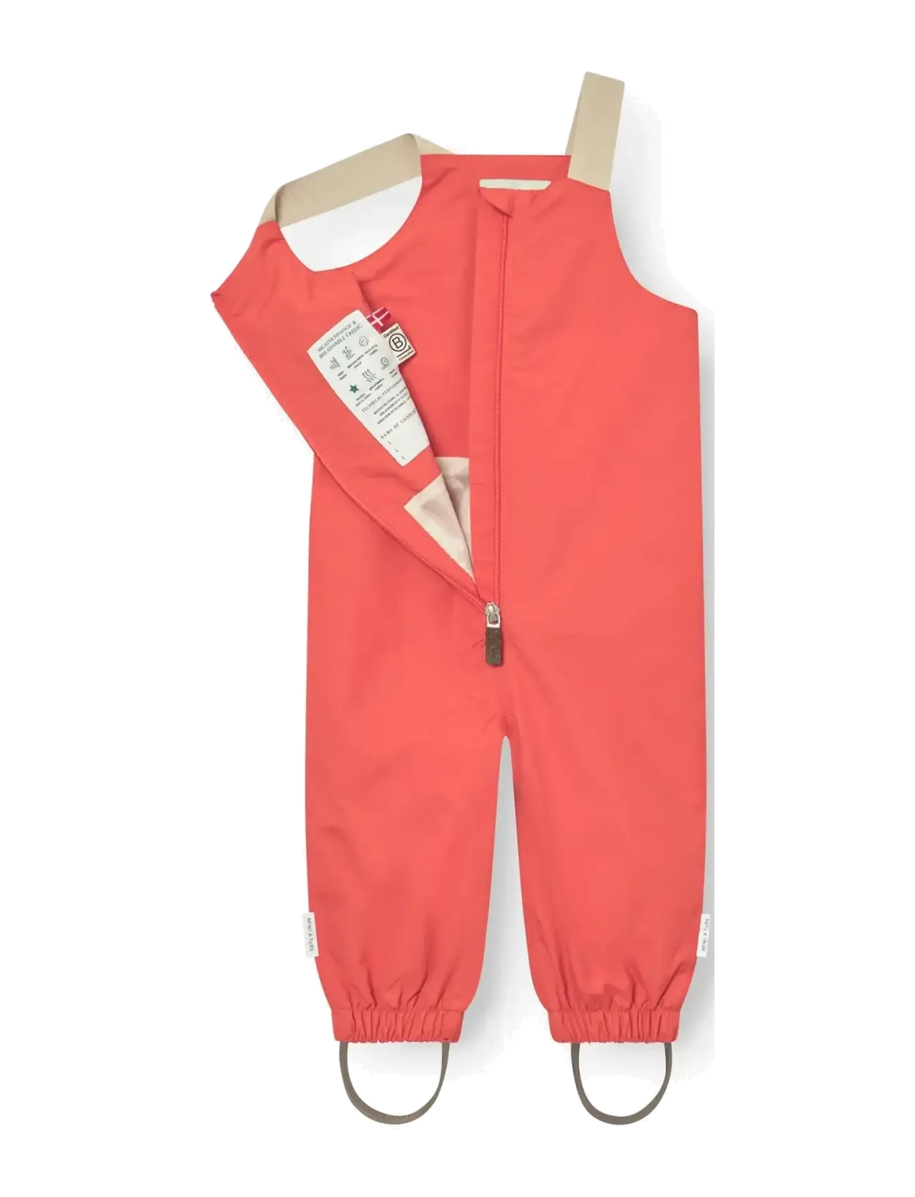 MINI A TURE - MATWALENTAYA overalls. GRS - regnbyxor - paprika red - 3