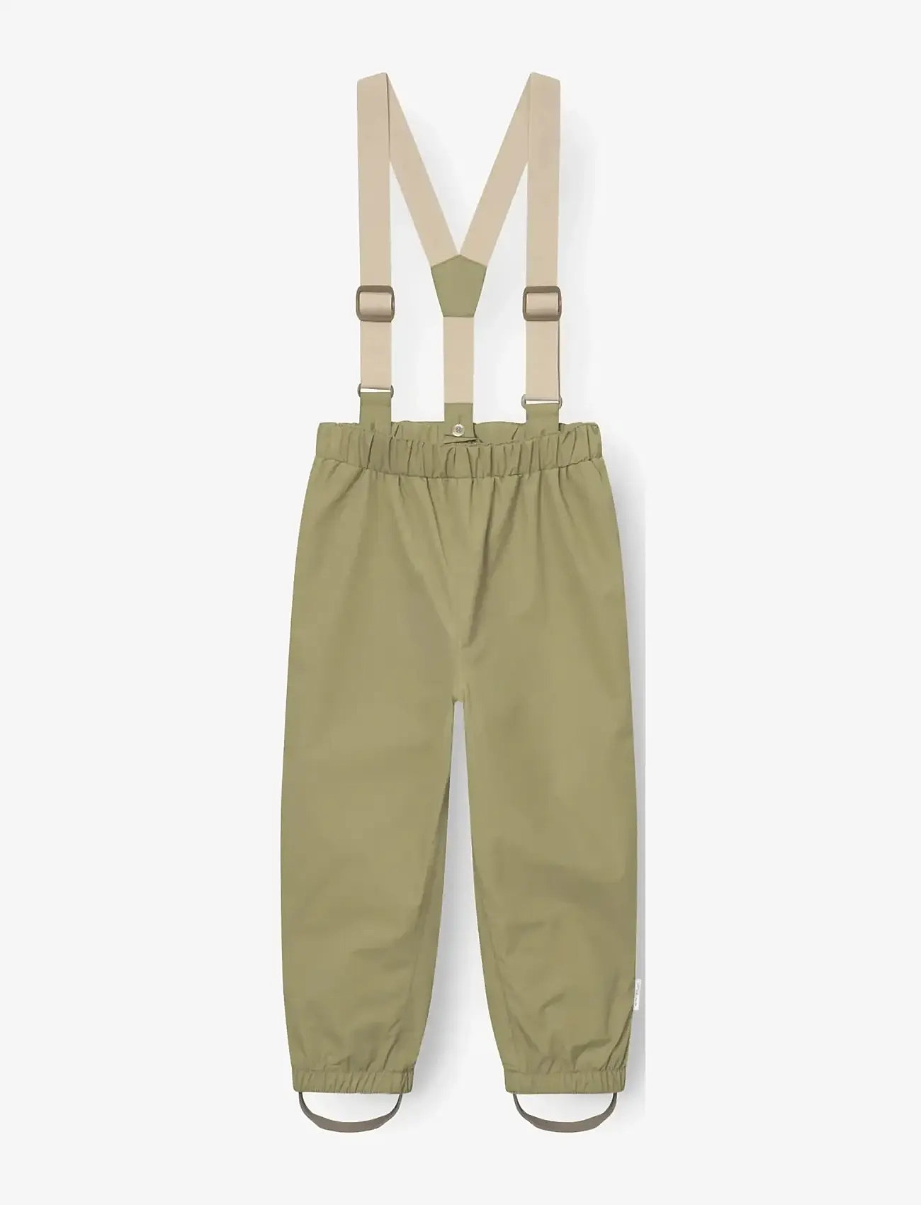 MINI A TURE - MATWILANS suspender pants. GRS - babybukser - boa green - 1