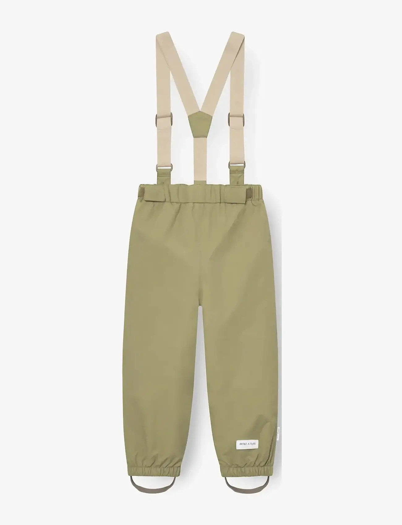 MINI A TURE - MATWILANS suspender pants. GRS - babybukser - boa green - 2