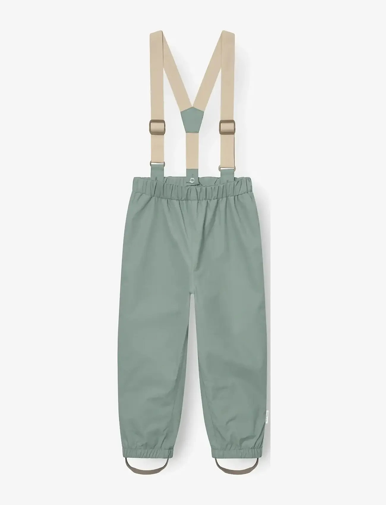 MINI A TURE - MATWILANS suspender pants. GRS - babybukser - granite green - 0