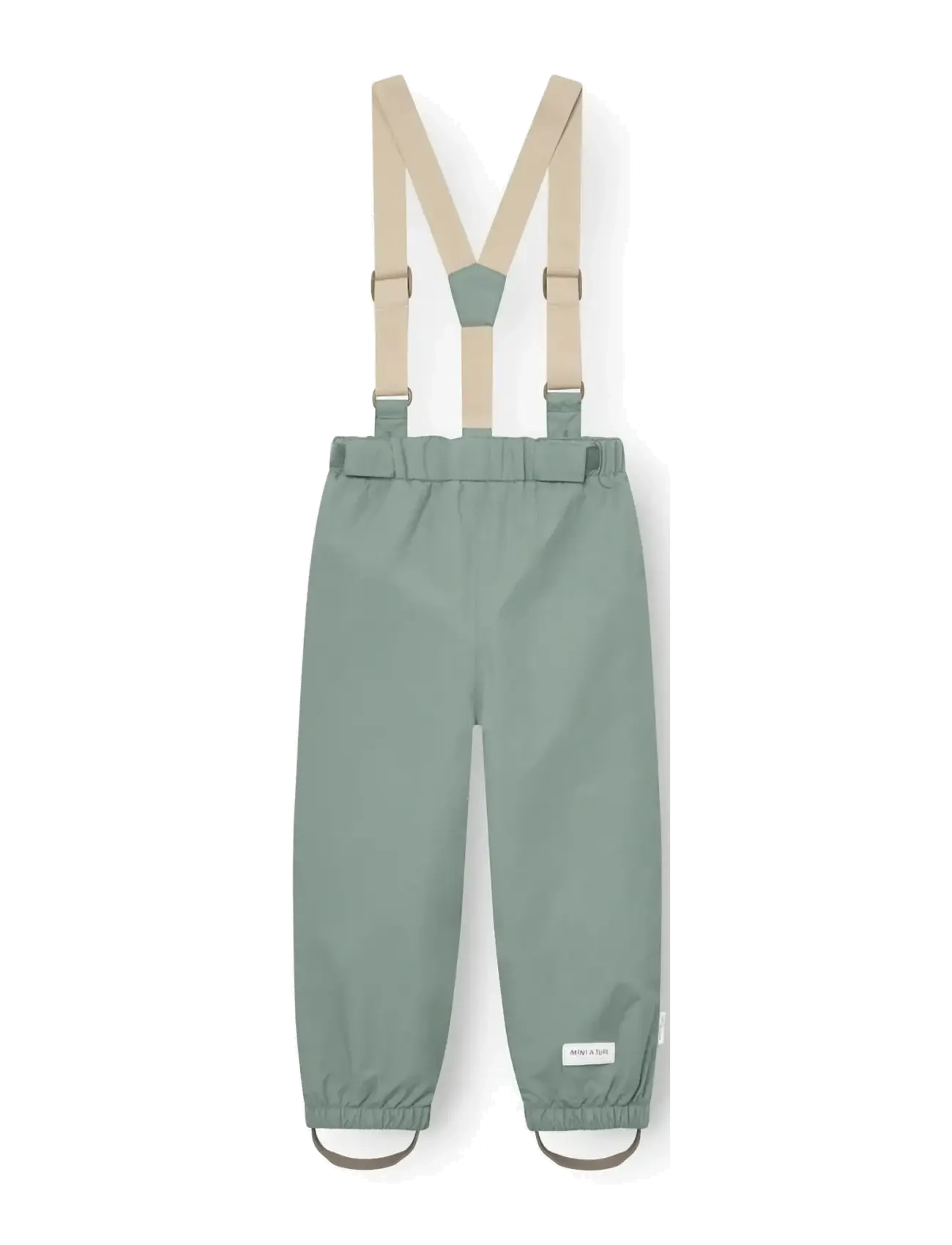MINI A TURE - MATWILANS suspender pants. GRS - babyhosen - granite green - 1