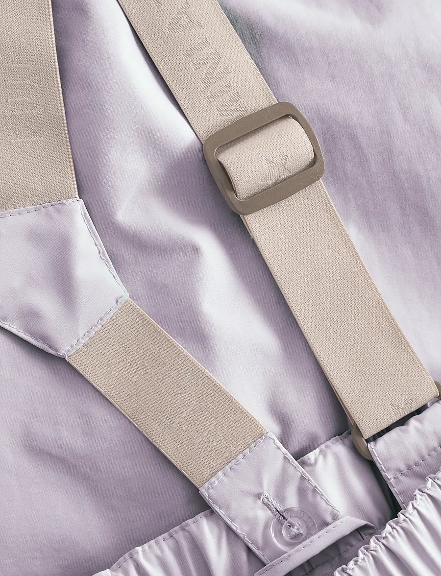 MINI A TURE - MATWILANS suspender pants. GRS - baby trousers - minimal lilac - 2