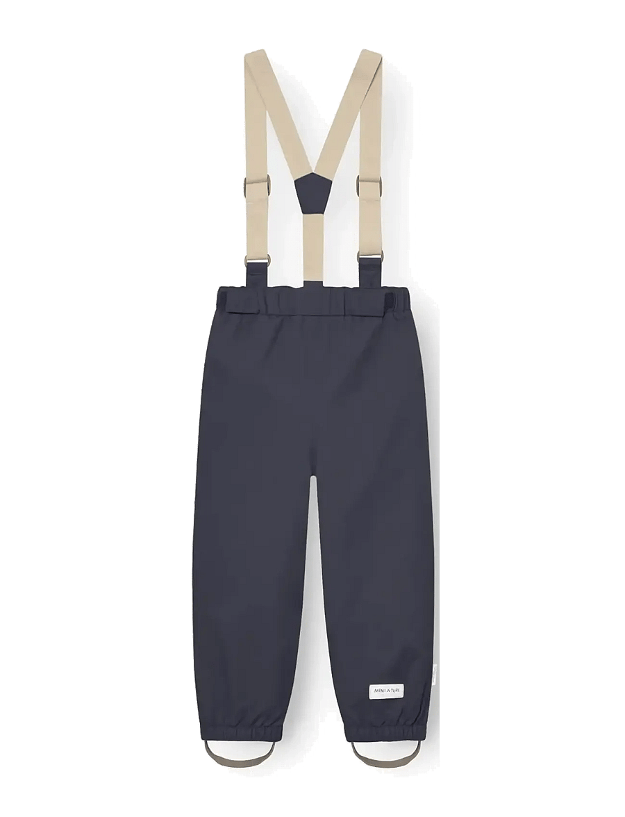 MINI A TURE - MATWILANS suspender pants. GRS - baby trousers - ombre blue - 2