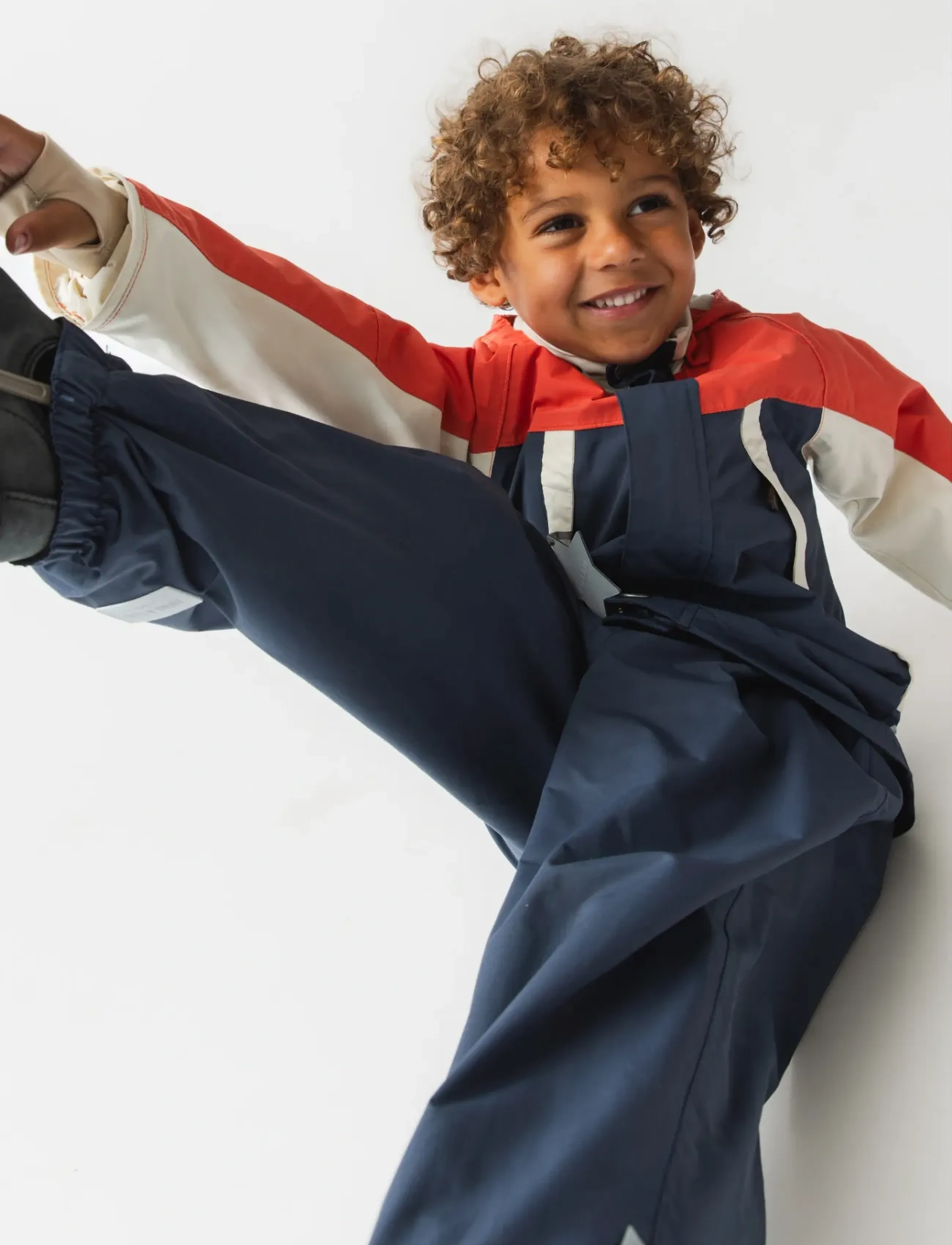 MINI A TURE Matwilans Suspender Pants. Grs, 11Y/146, Navy, Underdele > Bukser, Børn