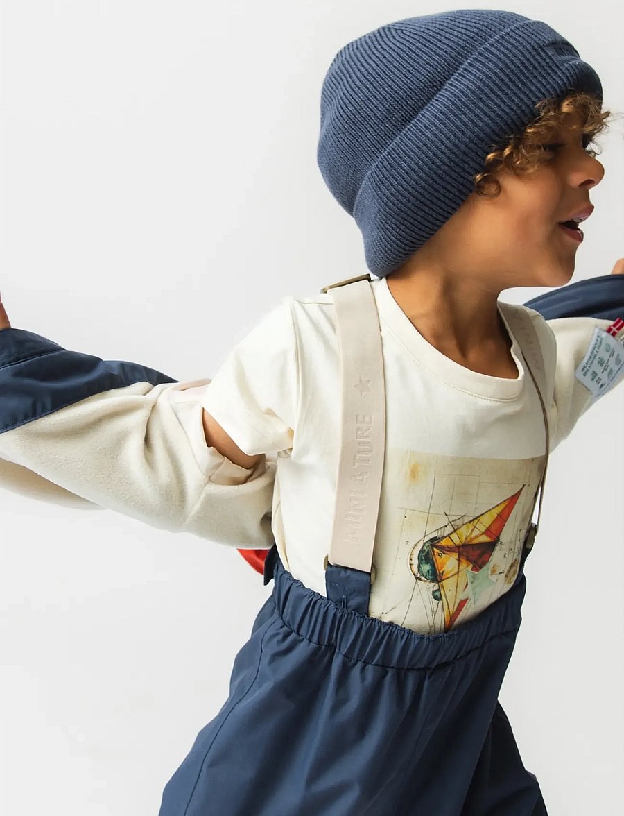 MINI A TURE - MATWILANS suspender pants. GRS - babyhosen - ombre blue - 3
