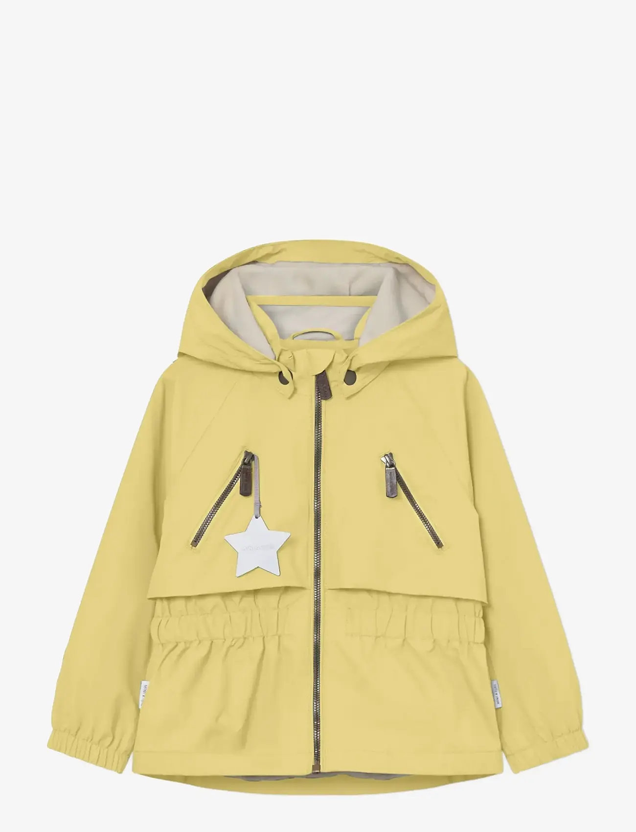MINI A TURE - MATALGEA fleece lined jacket. GRS - regnjakker - dusky citron - 0