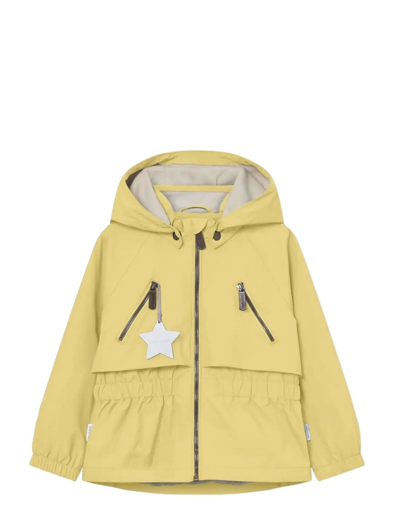 MINI A TURE MATALGEA fleece lined jacket. GRS - Overtøj - DUSKY CITRON / yellow