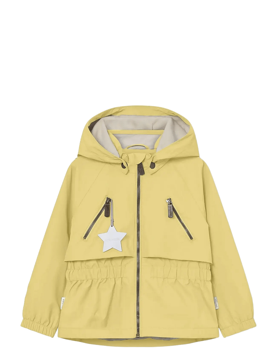 MINI A TURE - MATALGEA fleece lined jacket. GRS - regenjacken - dusky citron - 0