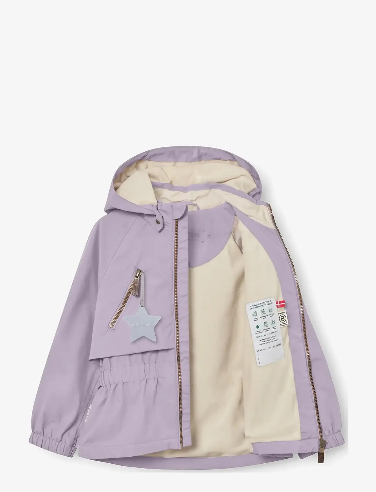 MINI A TURE - MATALGEA fleece lined jacket. GRS - regnjakker - minimal lilac - 1