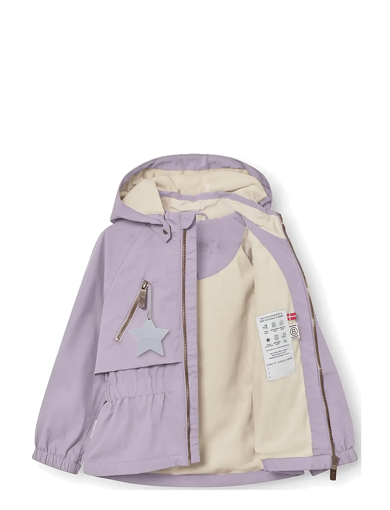 MINI A TURE - MATALGEA fleece lined jacket. GRS - regnjakker - minimal lilac - 1