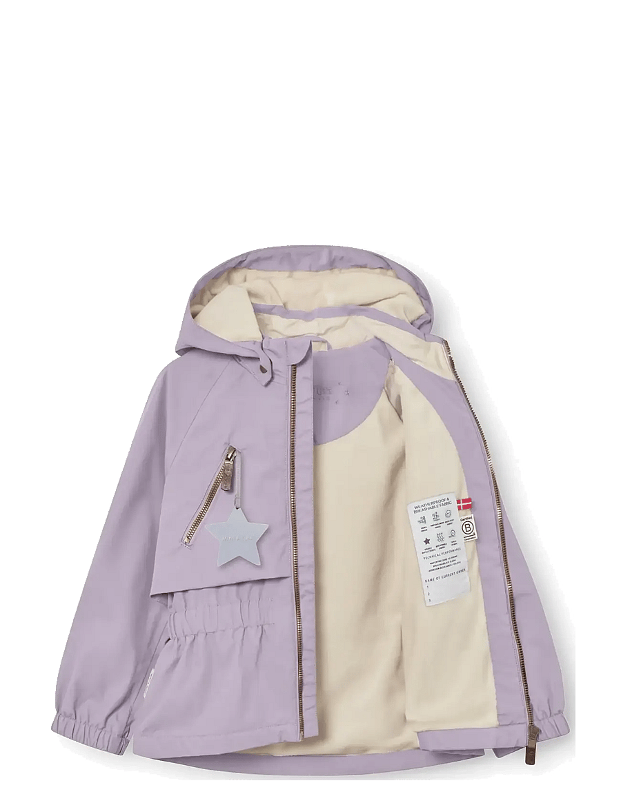 MINI A TURE - MATALGEA fleece lined jacket. GRS - rain jackets - minimal lilac - 1