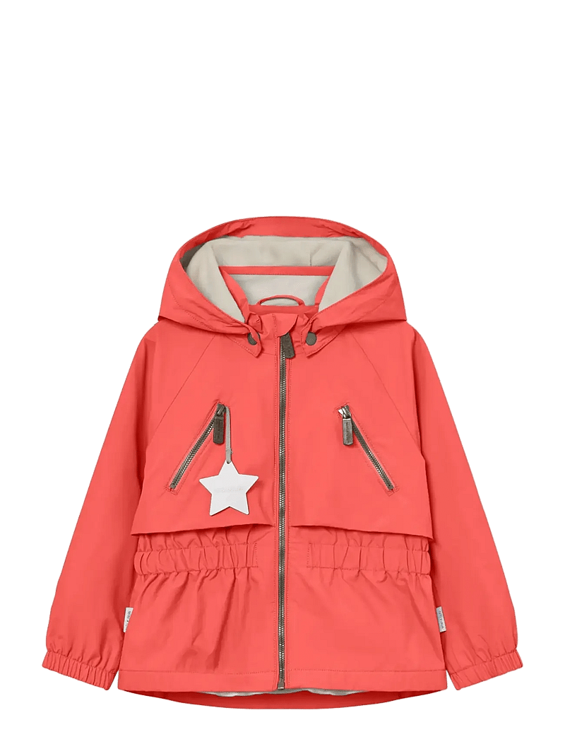 MINI A TURE - MATALGEA fleece lined jacket. GRS - regnjakker - paprika red - 0