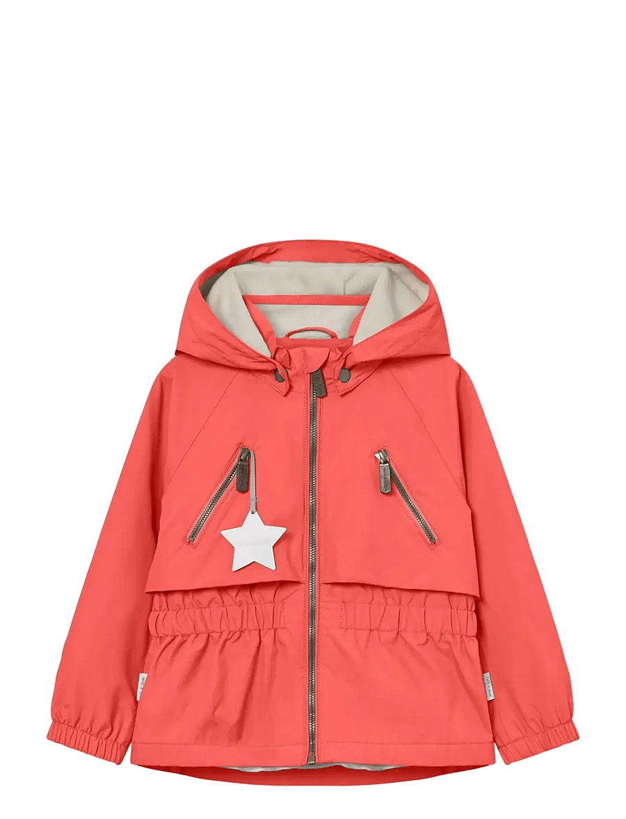 MINI A TURE - MATALGEA fleece lined jacket. GRS - regenjacken - paprika red - 0