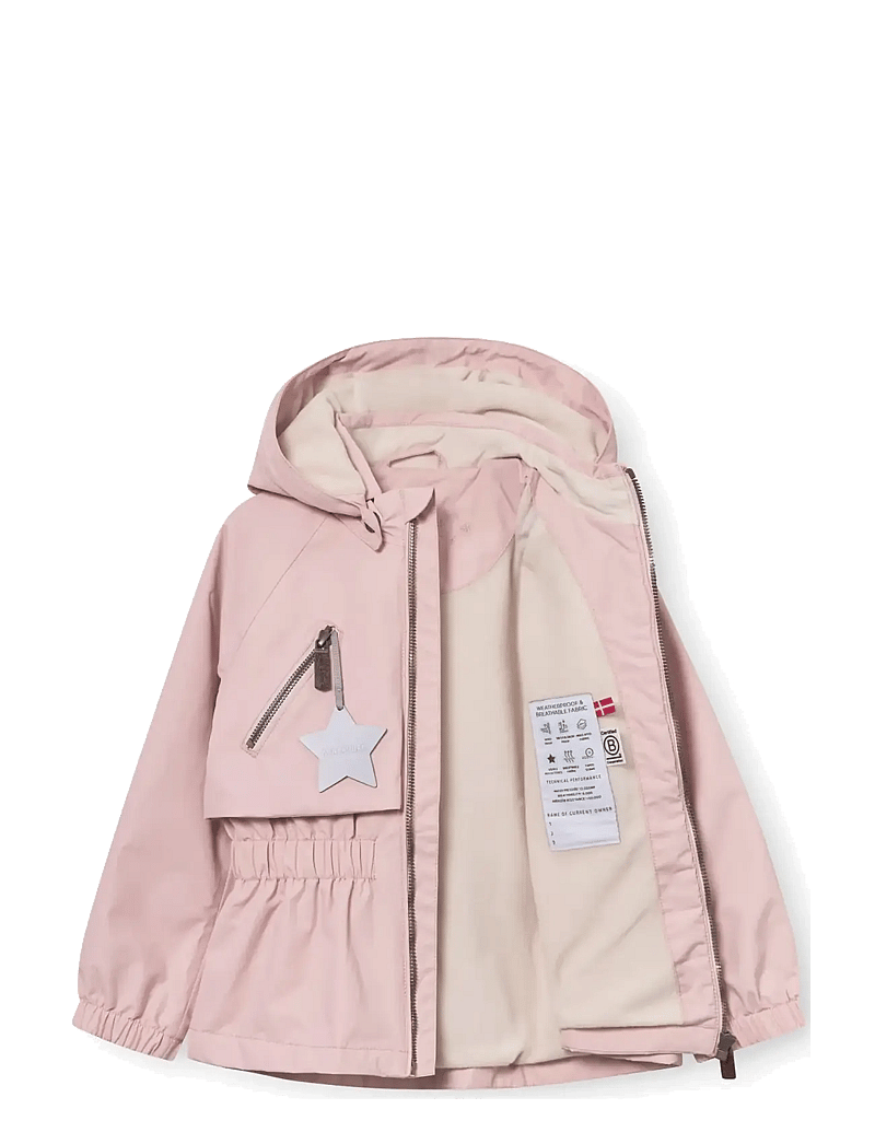 MINI A TURE - MATALGEA fleece lined jacket. GRS - vihmajoped - rose smoke - 2