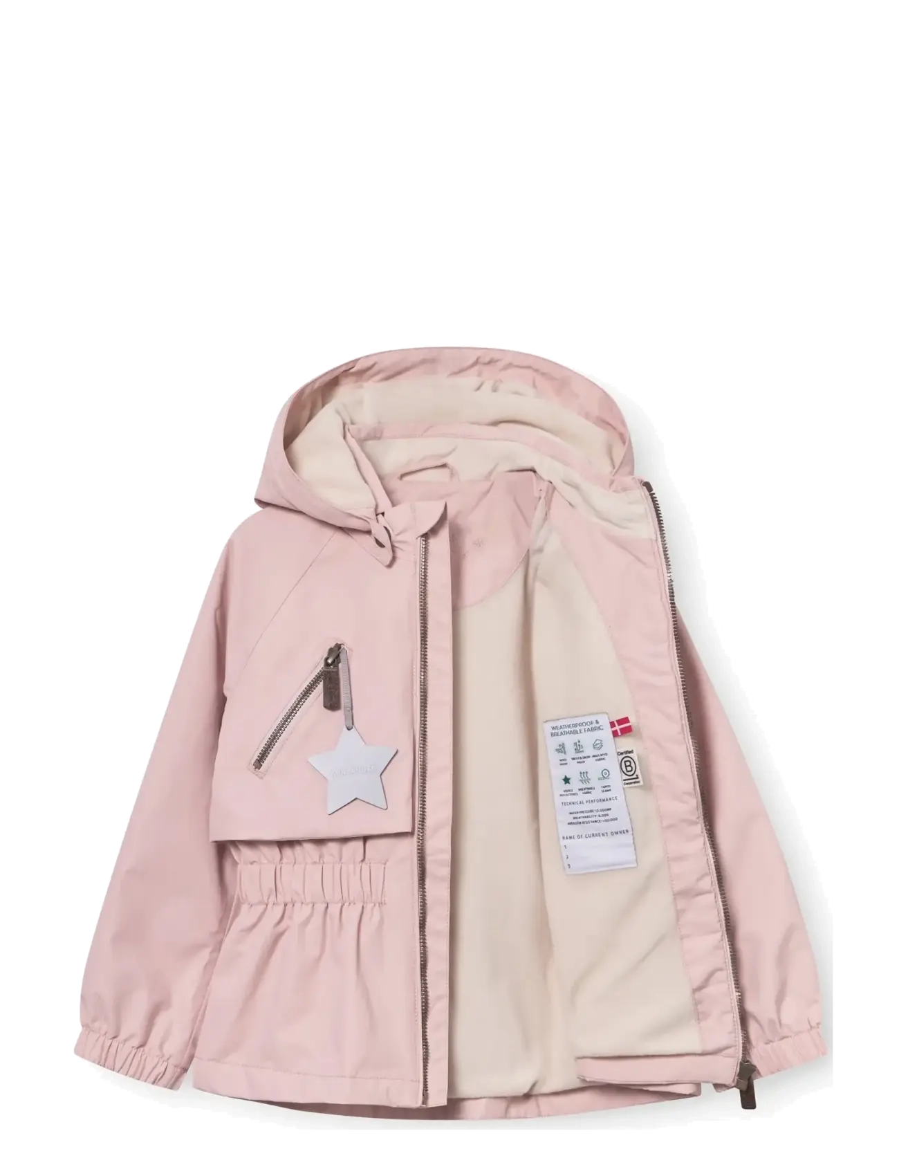 MINI A TURE - MATALGEA fleece lined jacket. GRS - regnjakker - rose smoke - 2